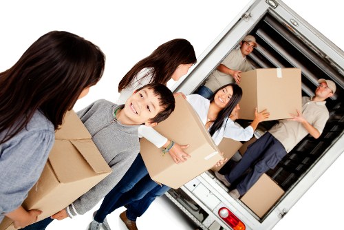 Same day removals team handling a Barnes home move
