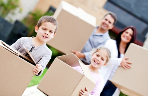 Movers Barnes team preparing a safe home removal with protective packing
