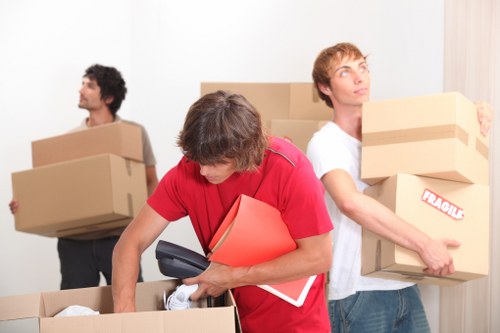 Wardrobe and specialty packing boxes used for moves in Barnes