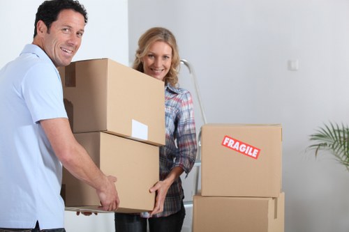 Packing and preparation for an office move in Barnes